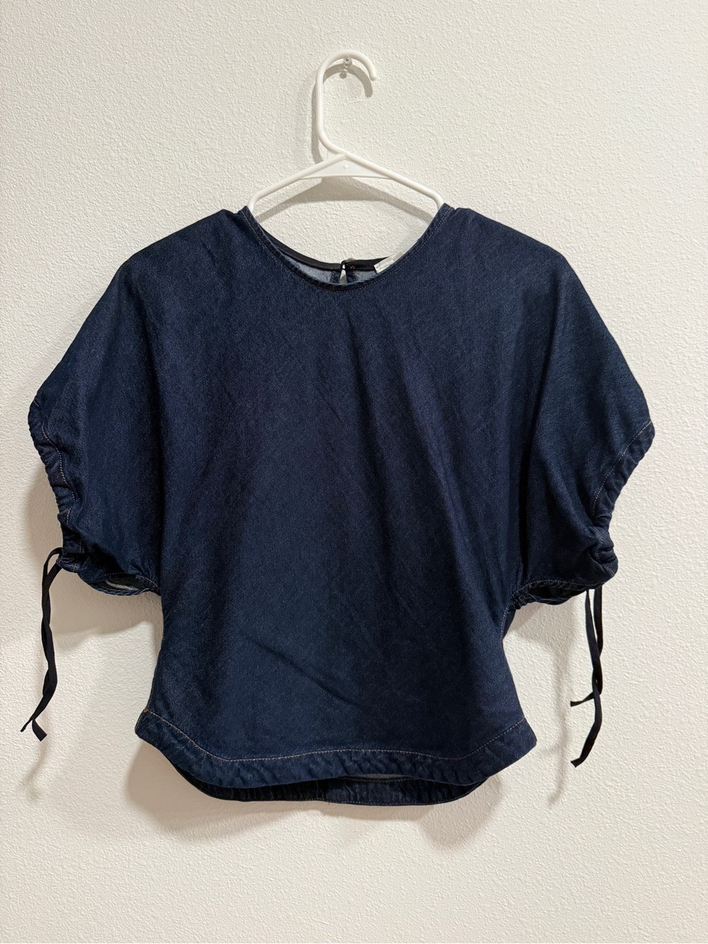 rag & bone Denim Short-Sleeve Drawstring Tee
